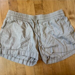 Old Navy Light Gray Elastic Shorts